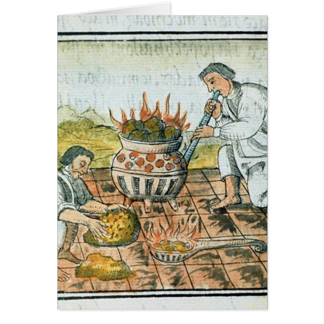 Goud smelten en gieten in het Aztec-imperium (Voorkant)