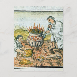 Goud smelten en gieten in het Aztec-imperium Briefkaart