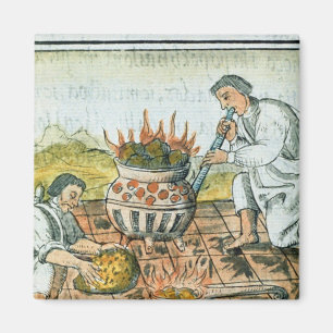 Goud smelten en gieten in het Aztec-imperium Magneet