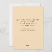 Goud  Sneeuw Overdekt Dorp Vrolijk Kerstfeest Feestdagenkaart (Achterkant)