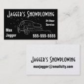 Goud Sneeuwend Visitekaartje (Voorkant / Achterkant)