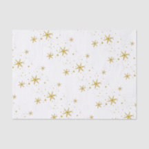 Goud Sneeuwvlokken Kerst Tissue Papier