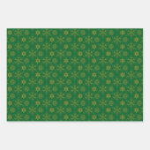 Goud sneeuwvlokken patroon aangepaste achtergronde inpakpapier vel (Voorkant)