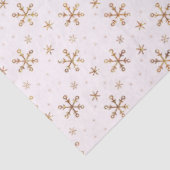  Goud Sneeuwvlokken Roze Kerstmis Tissuepapier (Detail)