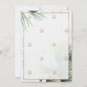 Goud Snowflakes, Kogels, Lichten, Kerst van bijkan Kaart (Achterkant)