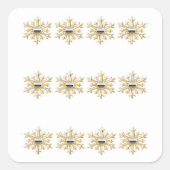 Goud Snowflakes Stickers (Voorkant)