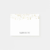 Goud Spitssnaar bereik voor sterren Post-it® Notes (Voorkant)