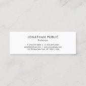 Goud Splash Modern Elegante Template Professioneel Mini Visitekaartje (Achterkant)