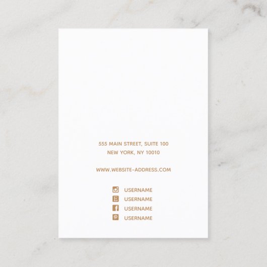 Goud Splatter Grijze Waterverf Veroorbaar beeldsch Visitekaartje (Achterkant)