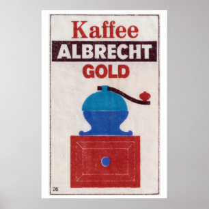 Goud Standaard Koffie - Luciferdoosje Print - Esth