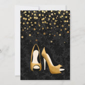 Goud Stap in 60 Verjaardagsfeestje Kaart (Achterkant)