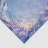 Goud Stardust Vorst Veer Werveling Decoupage Tissuepapier (Detail)