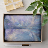 Goud Stardust Vorst Veer Werveling Decoupage Tissuepapier (Geschenk)