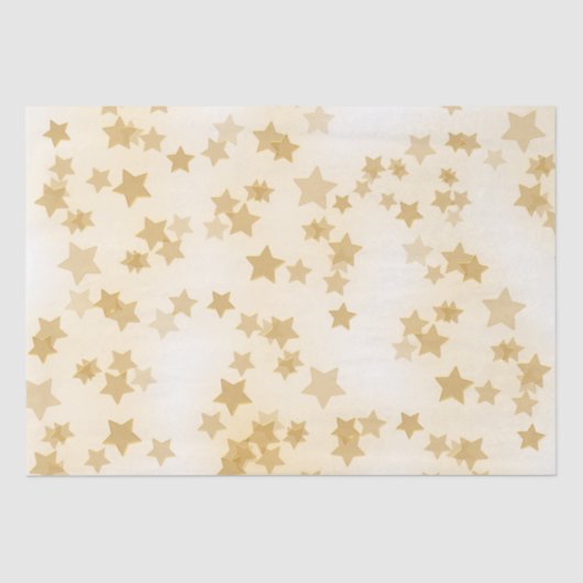 Goud Stars - snijpapier voor ontkoppeling Tissuepapier (Voorkant)