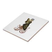 Goud SteamPunk Serie Ontwerp 5   Tegeltje (Zijkant)
