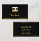 Goud stempel Chef Dark Visitekaartje (Voorkant / Achterkant)