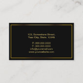 Goud stempel Chef Dark Visitekaartje (Achterkant)