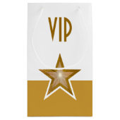 Goud Ster afdruk VIP goud wit klein Cadeauzakje (Achterkant)