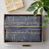 Goud Ster Kaart Serie Ontwerp 11 Tissuepapier (Geschenk)