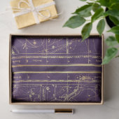 Goud Ster Kaart Serie Ontwerp 12 Tissuepapier (Geschenk)
