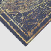 Goud Ster Kaart Serie Ontwerp 13 Tissuepapier (Detail)