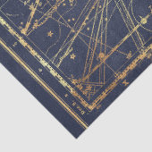 Goud Ster Kaart Serie Ontwerp 15 Tissuepapier (Detail)