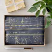 Goud Ster Kaart Serie Ontwerp 16 Tissuepapier (Geschenk)
