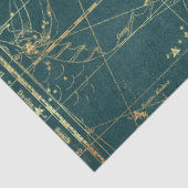 Goud Ster Kaart Serie Ontwerp 1 Tissuepapier (Detail)