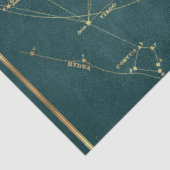 Goud Ster Kaart Serie Ontwerp 21 Tissuepapier (Detail)
