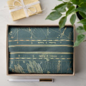 Goud Ster Kaart Serie Ontwerp 22 Tissuepapier (Geschenk)