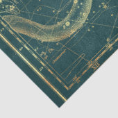 Goud Ster Kaart Serie Ontwerp 24 Tissuepapier (Detail)