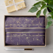 Goud Ster Kaart Serie Ontwerp 25 Tissuepapier (Geschenk)