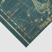 Goud Ster Kaart Serie Ontwerp 26 Tissuepapier (Detail)