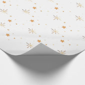 Goud Ster Naadloos Inpakpapier (Hoek)
