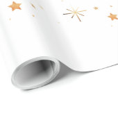 Goud Ster Naadloos Inpakpapier (Rol Hoek)