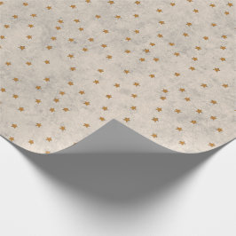 Goud Ster Patroon Inpakpapier