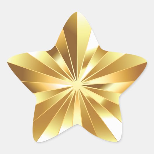 Goud Ster Sticker (Voorkant)