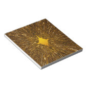 Goud sterburstpatroon notitieblok (Schuin)