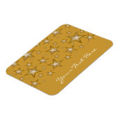 "Goud" sterren 'Jouw tekst' - flexibel magneetgoud Magneet (Linkerzijde)