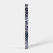 Goud sterren op lichte marine Night Sky Samsung Galaxy Hoesje (Rechterkant)