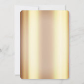 Goud Stip Cocktail Glass Vrijgezellenfeest Kaart (Achterkant)