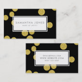 Goud Stip Klassieke moderne kunst Visitekaartje (Voorkant / Achterkant)