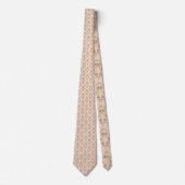 Goud & Stof Roze Elegante Hart Custom Necktie Stropdas (Voorkant)