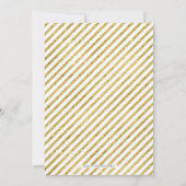 Goud, Stropdas | Jongen 1e verjaardag uitnodiging (Achterkant)