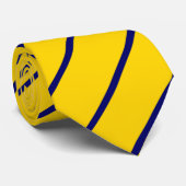 Goud Stropdas met blauwe strepen (Opgerold)