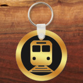 Goud subtramsymbool sleutelhanger (Voorkant)