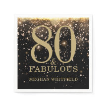 Goud Tachtig en Fabulous 80ste Verjaardagsfeest