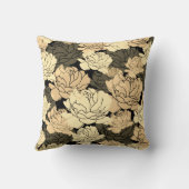 Goud, taupe en beige 50ste verjaardag kussen (Achterkant)