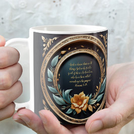 Goud Teal Verona Zonsondergang Aanpasbaar Koffiemok