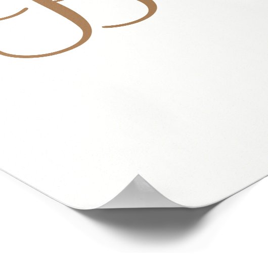 Goud & Teal Zee Schelp Glamour Strand Banner Poste Poster (Hoek)